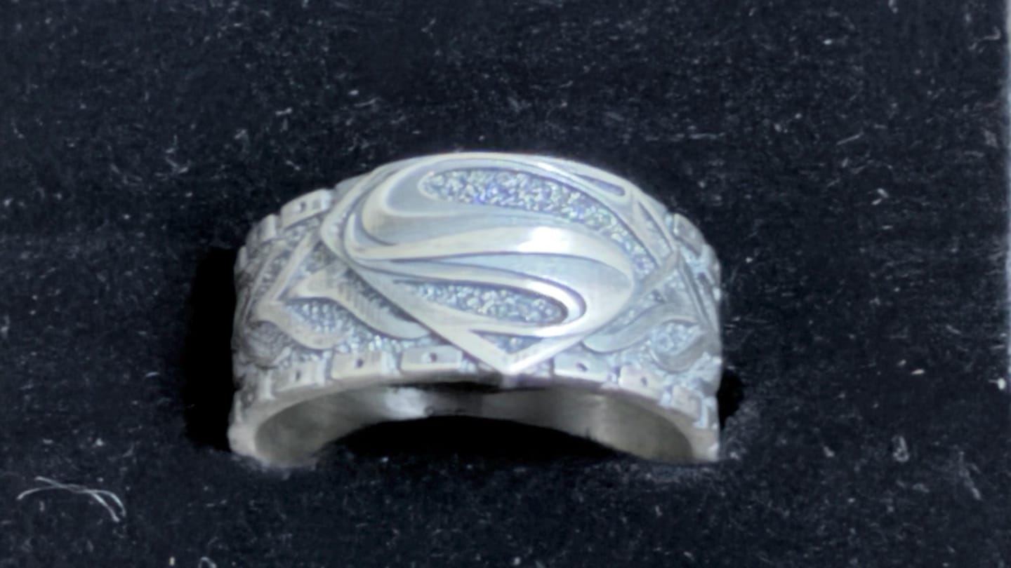 Customer photo review of Superhero Crest Ring