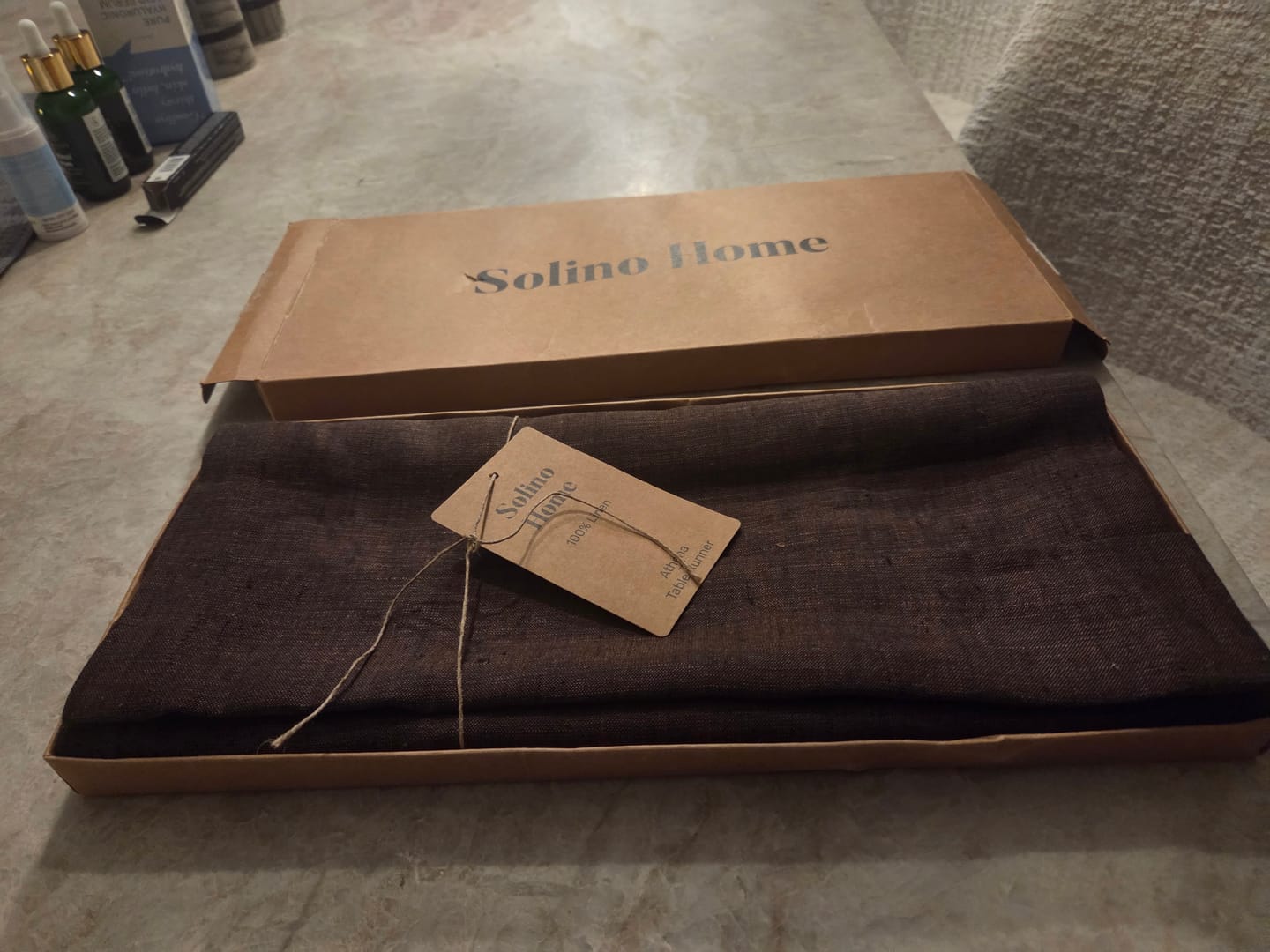 Customer photo review of Athena Table Runner