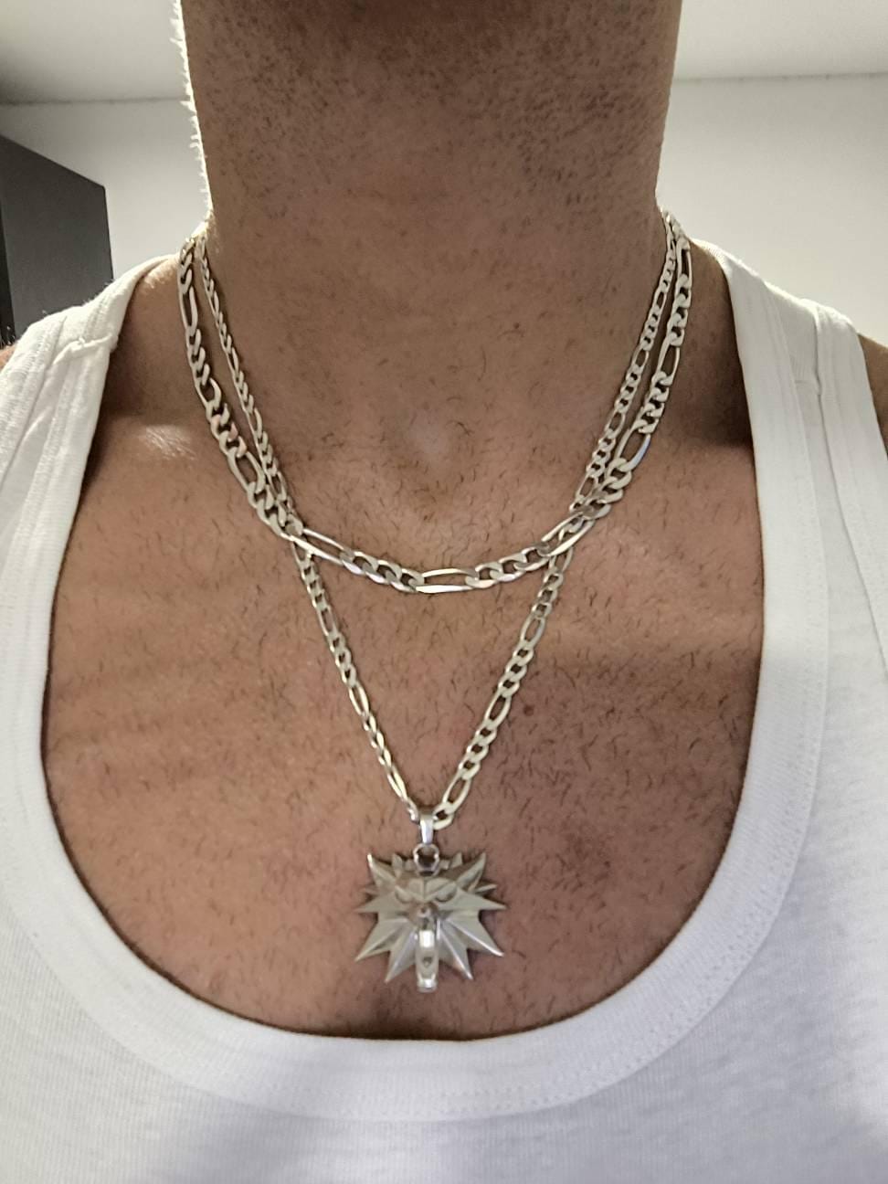 Customer photo review of Wolf School Emblem Pendant