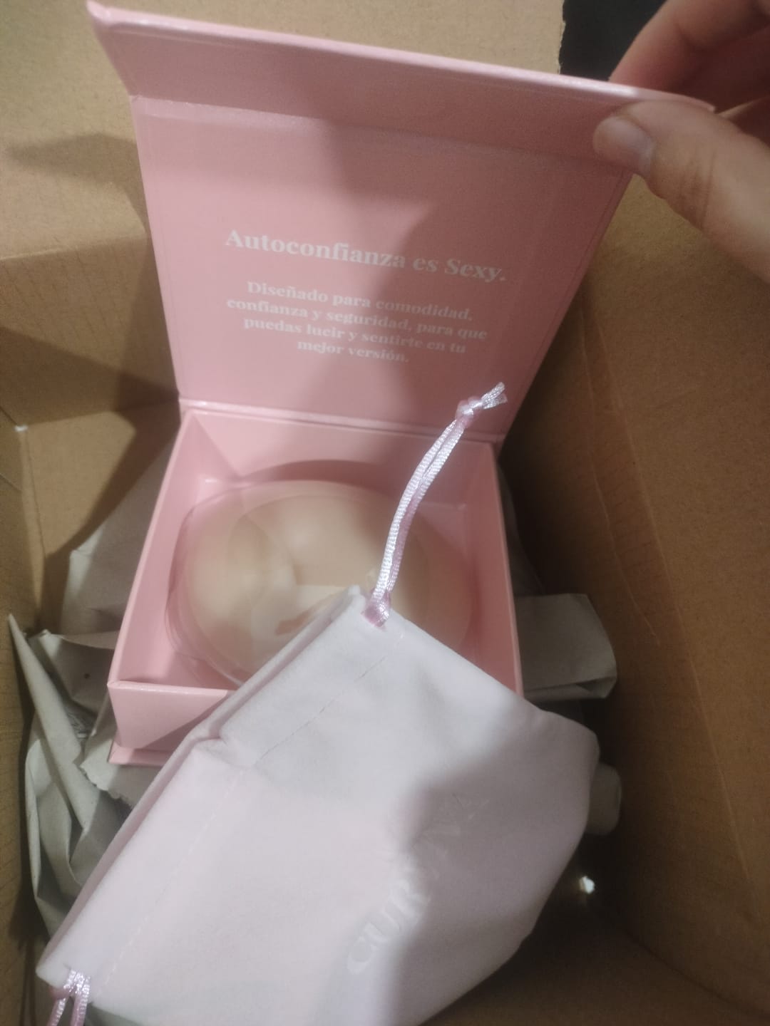 Customer photo review of Pezoneras Círculos sin Adhesivo