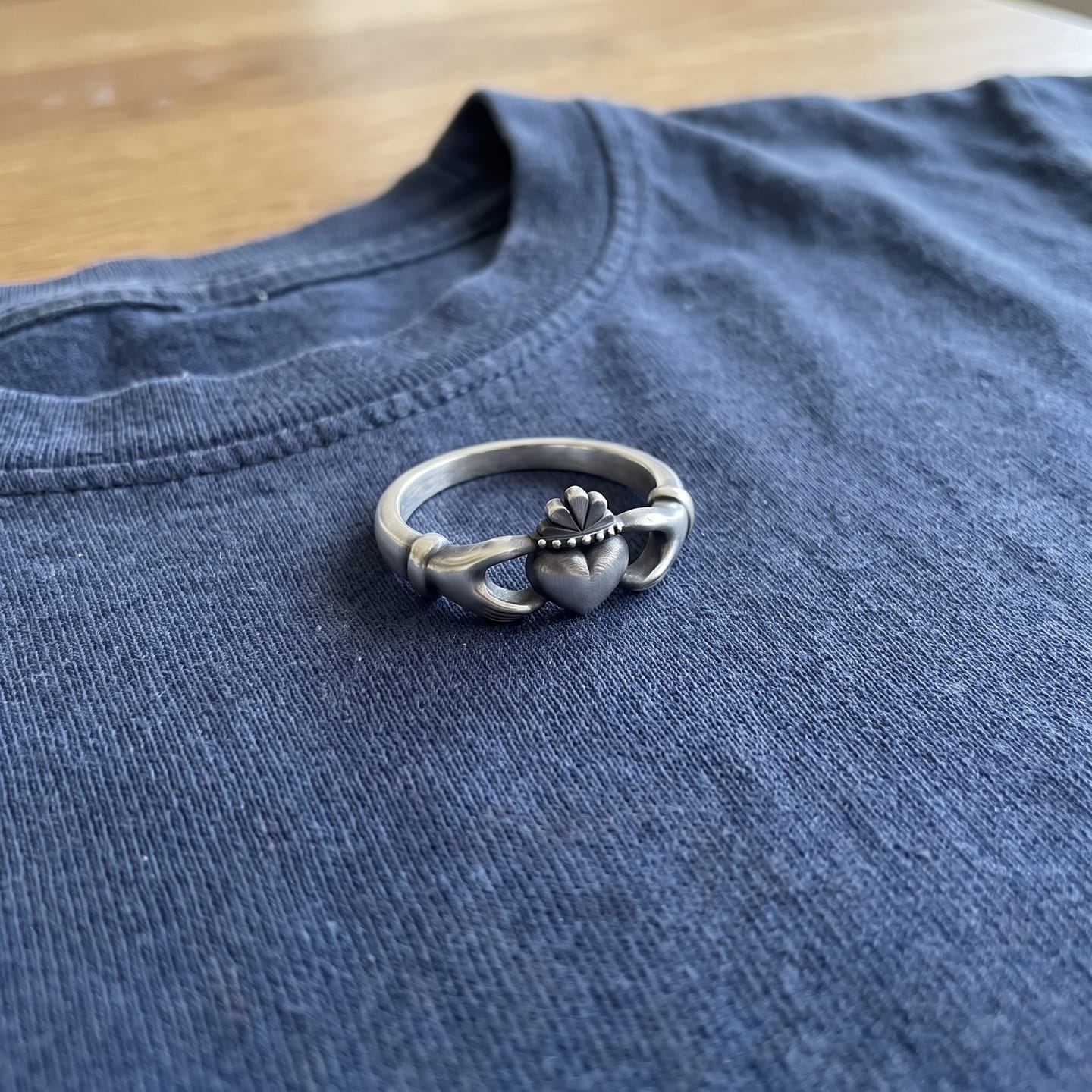 Customer photo review of Claddagh Heart Ring