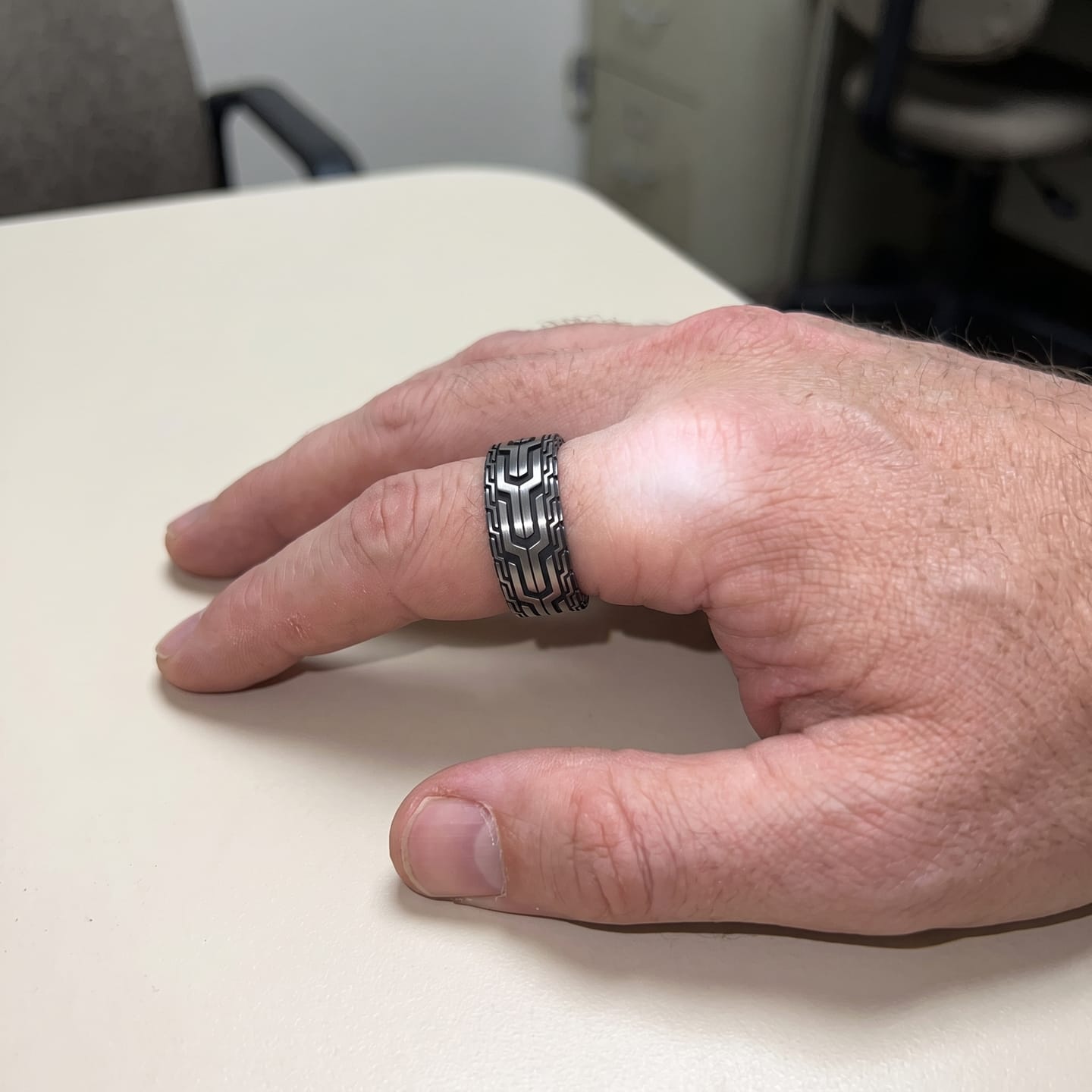 Customer photo review of Circuit Maze Ring
