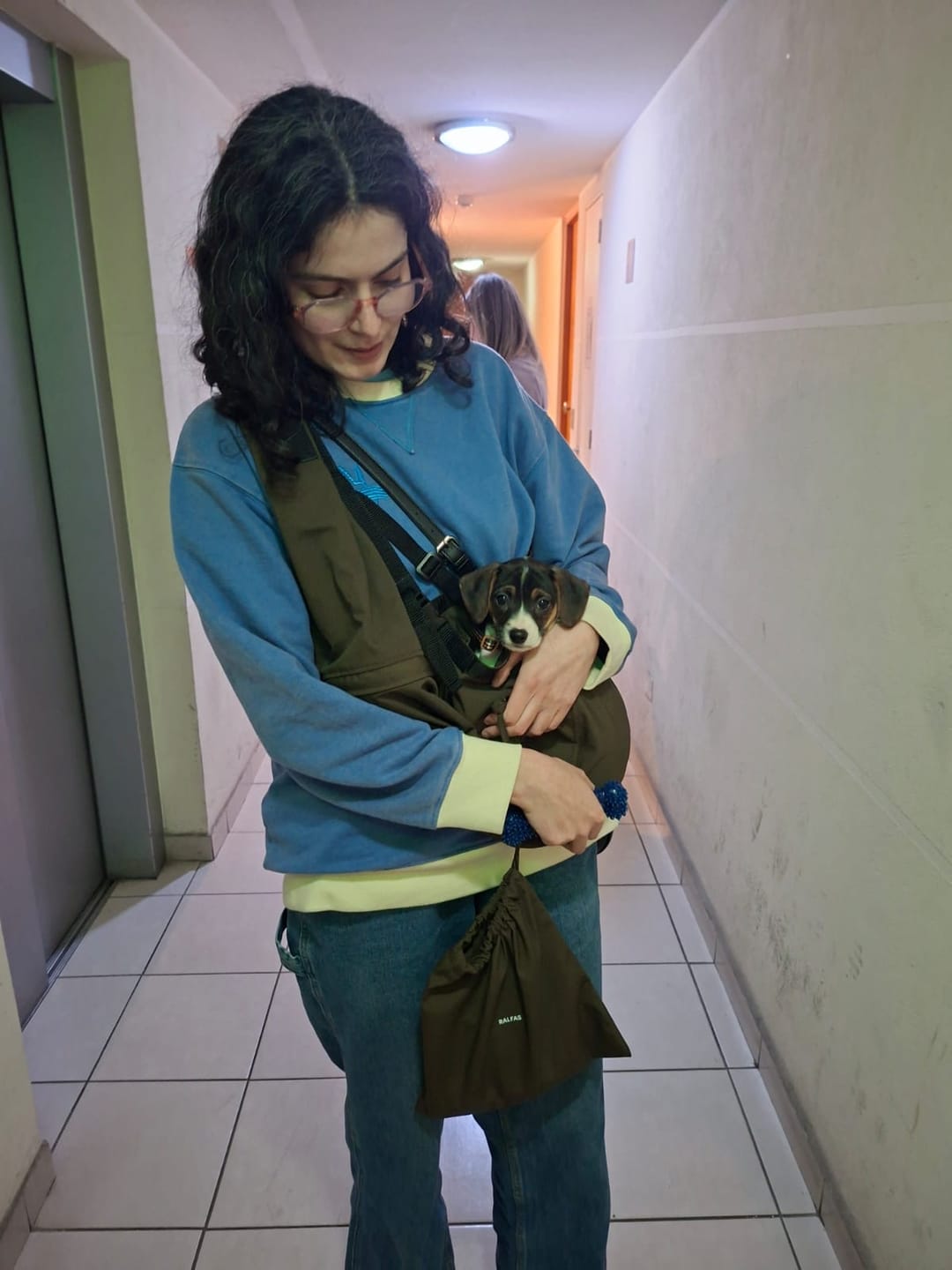 Customer photo review of Portador Ergonómico Verde Musgo