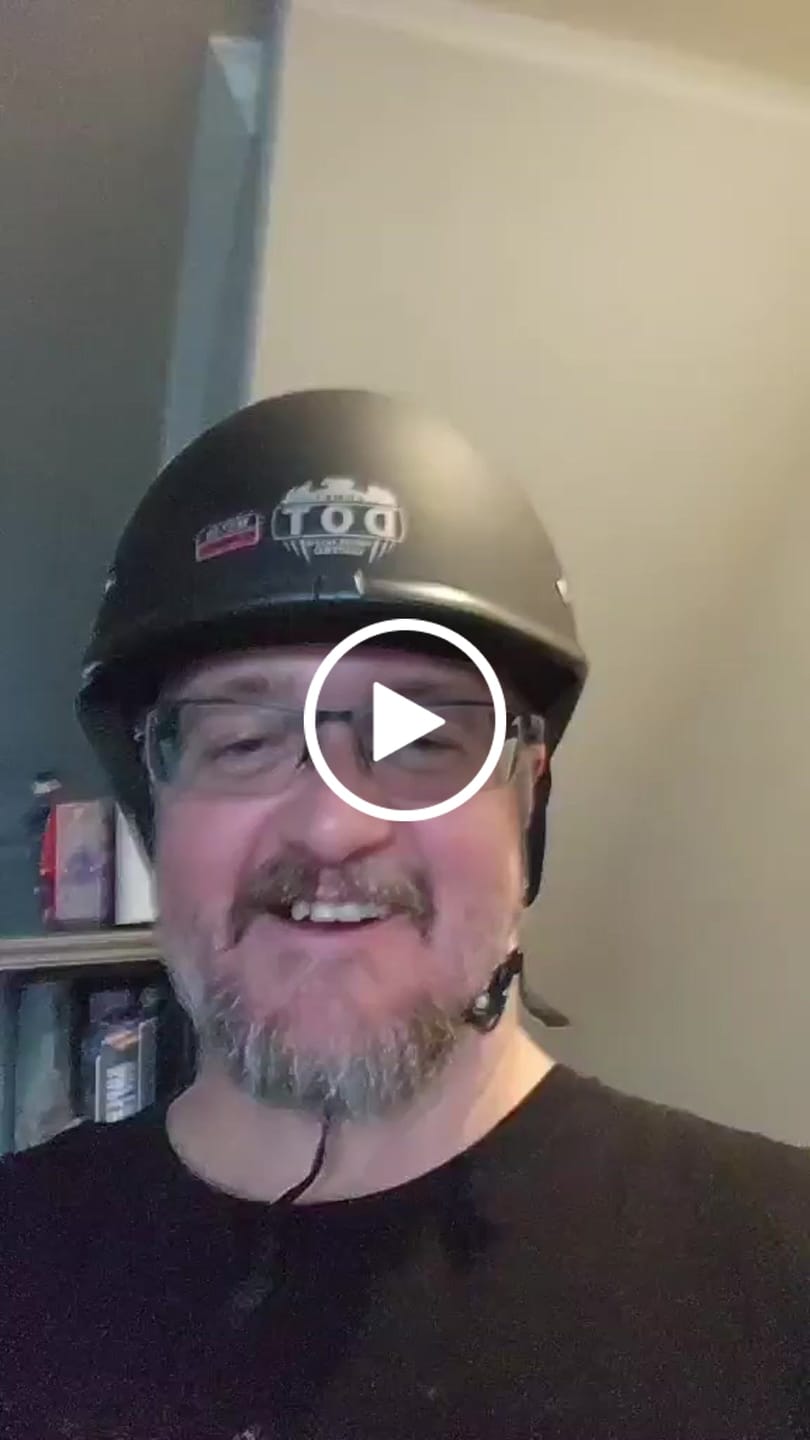 Customer video review of Low Profile Reversible DOT Polo Helmet / Matte Black