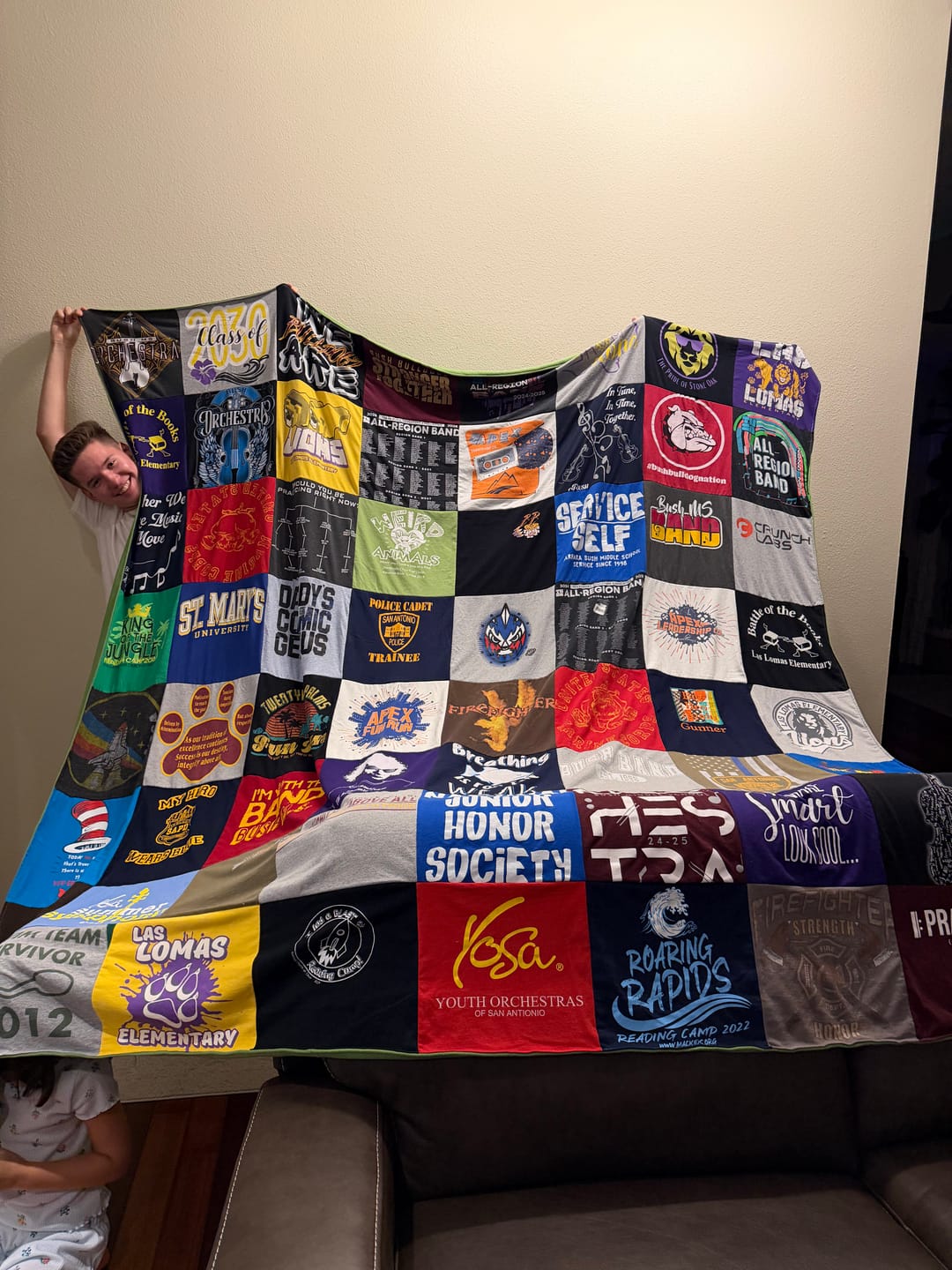 Customer photo review of Project Repat T-Shirt Quilt