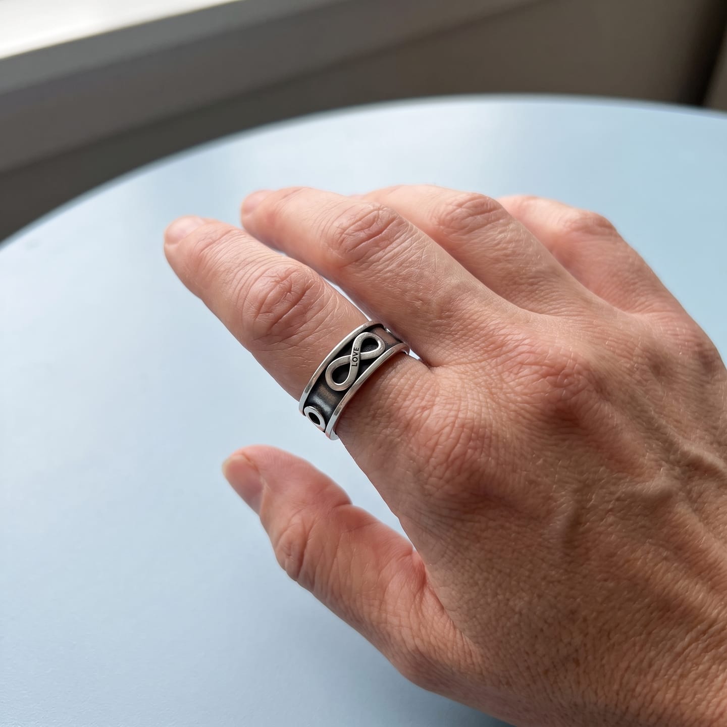 Customer photo review of Infinity Love Ring