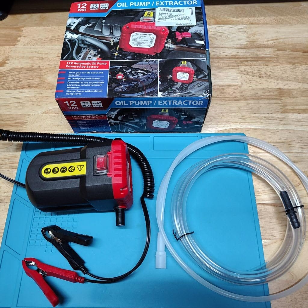 Customer photo review of DrainRunner™ Top-Side Oil Change Kit
