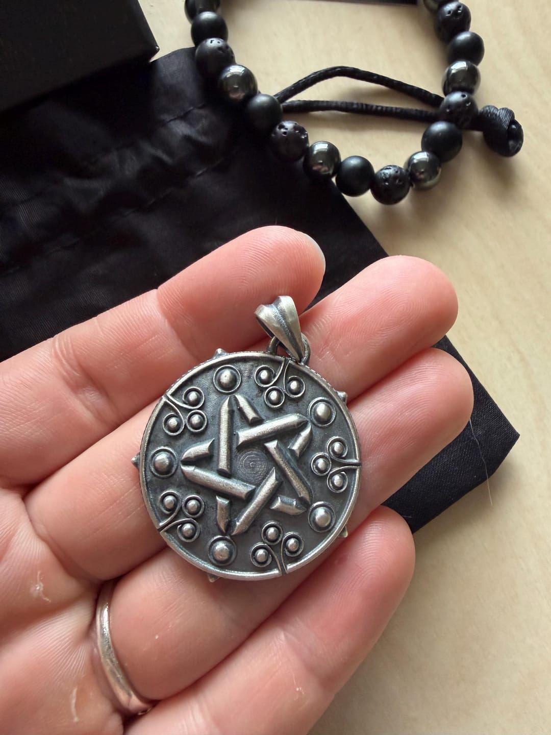 Customer photo review of Sorceress Star Pendant