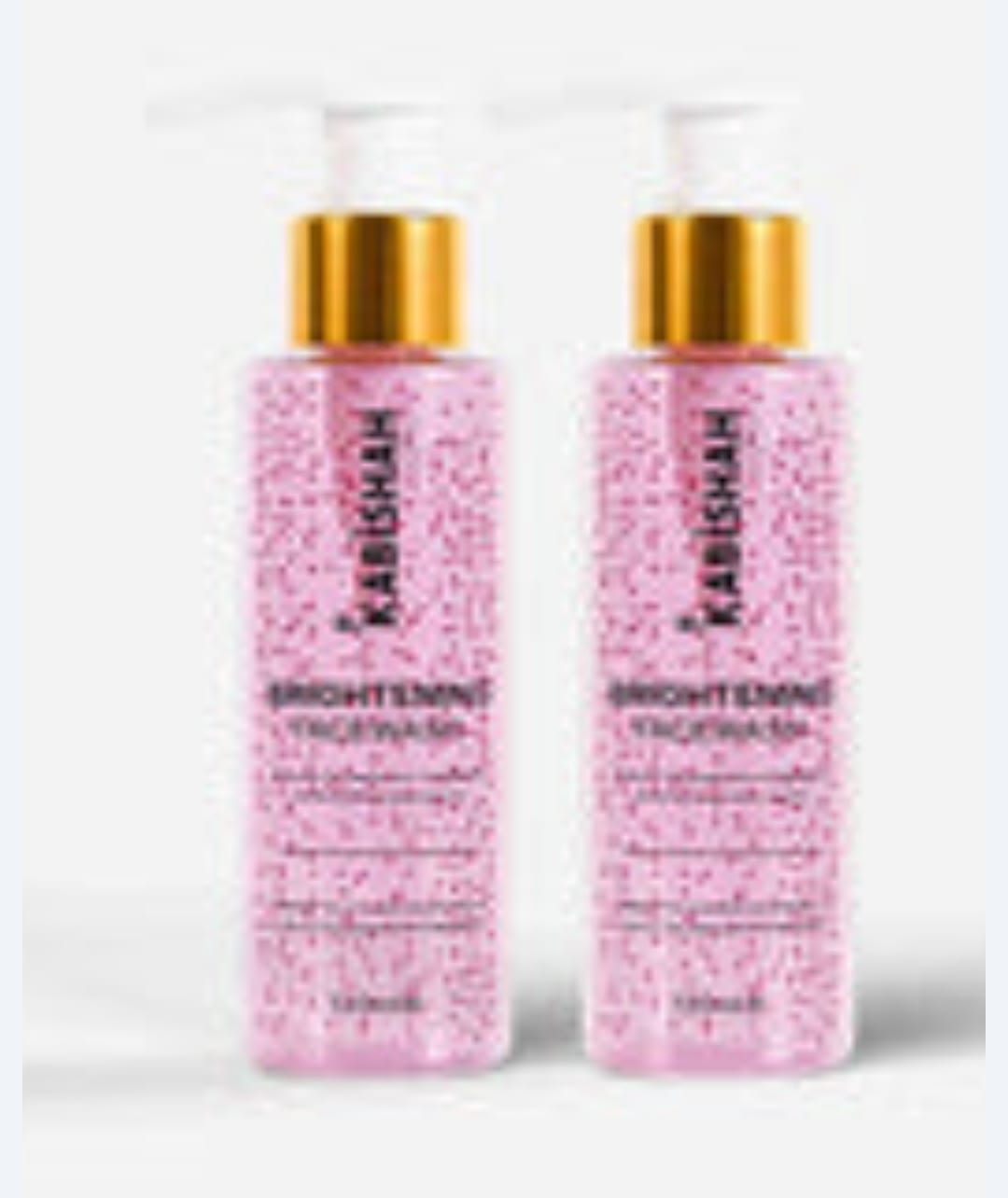 Customer photo review of LuminaBright Whitening Face Wash Double Pack: Duo Glow