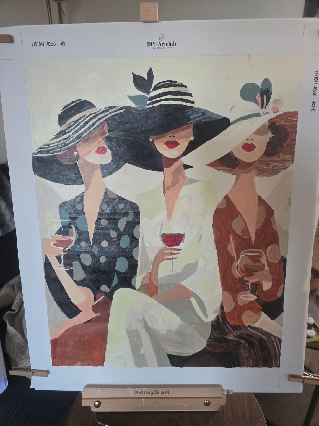 Customer photo review of Wine time | Paint by Number