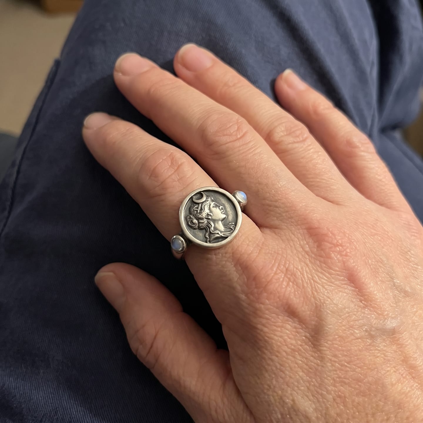 Customer photo review of Hecate Goddess Ring