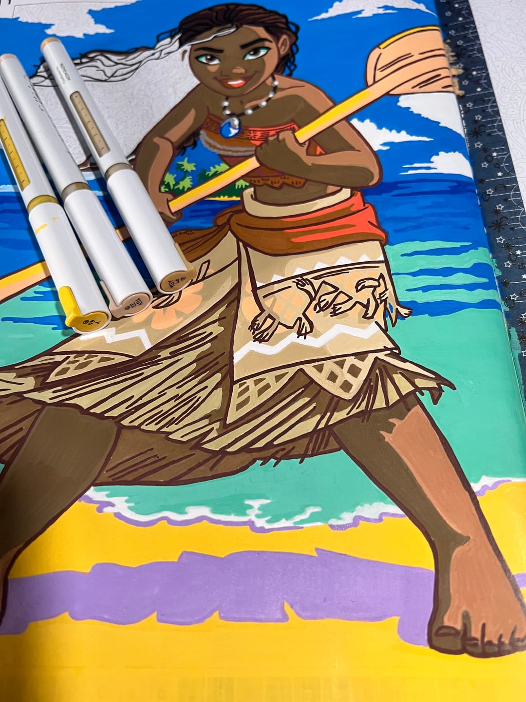 Customer photo review of Ohuhu Kahuku Series Direct-ink Acrylic Paint Markers
