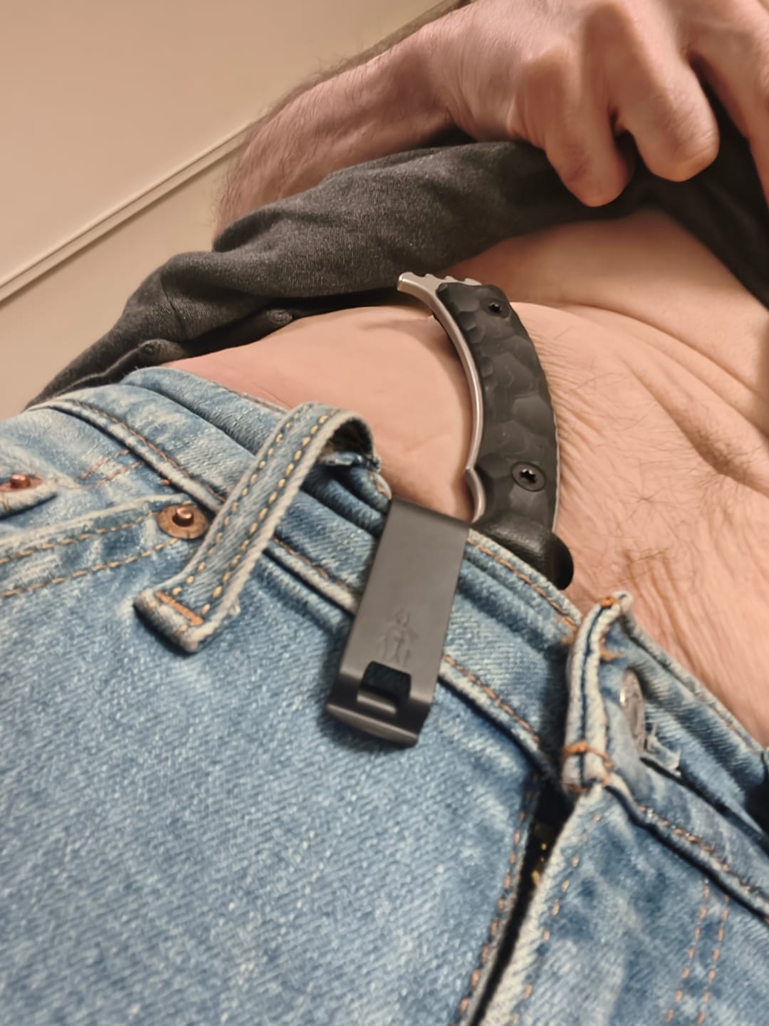 Customer photo review of IWB Carry Clip [Metal Discreet Carry Concepts]