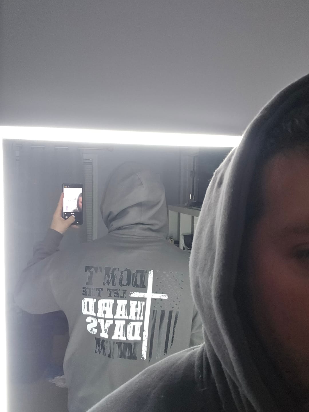 Customer photo review of Men's Hard days Hoodie