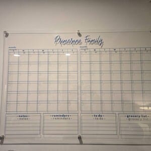Customer photo review of Custom Two-Month Family Calendar
