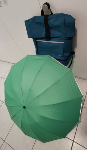 Customer photo review of Tembo - ergonomischer 2in1 Laptop-Rucksack "Chiang Mai" Petrol