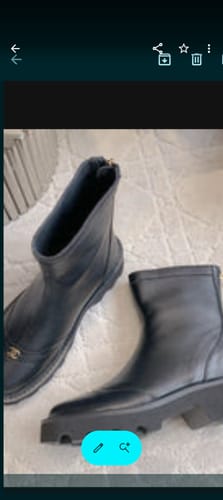 Customer photo review of CC New Platform Ankle Boots Black Sheepskin