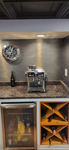 Customer photo review of Daytona Sliver & Black | Wall Clock