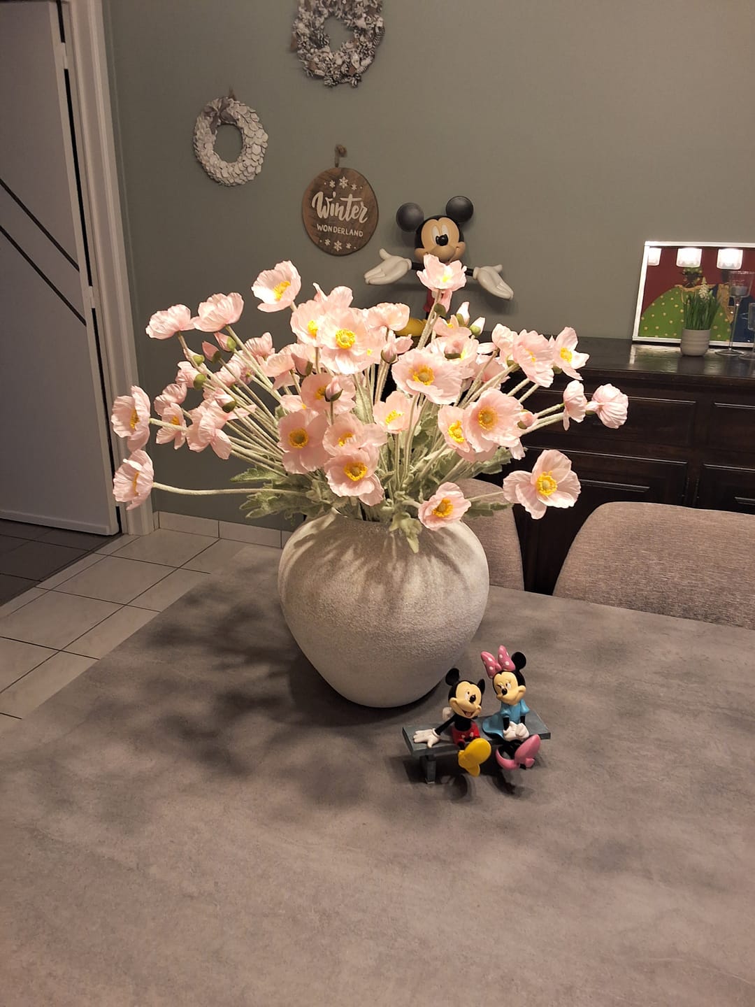 Customer photo review of Zijden Klaprozen - Lichtroze