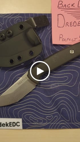 Customer video review of The Back Door: Tactile Knife Co. Blemished Dreadeye Fixed Blade