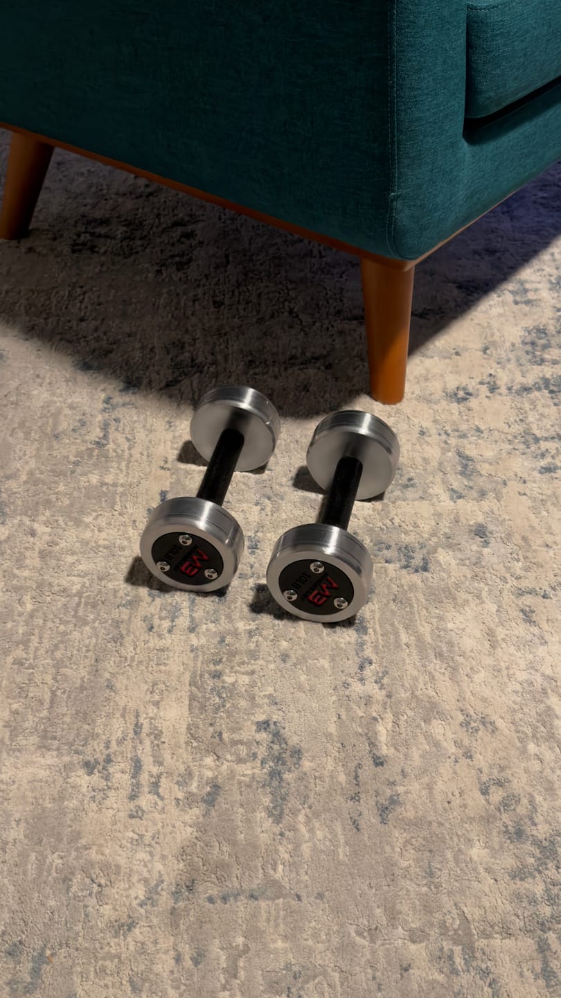 Customer photo review of MB Signature CNC Stainless Dumbbell