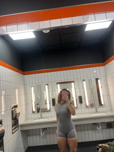 Customer photo review of Backless Romper