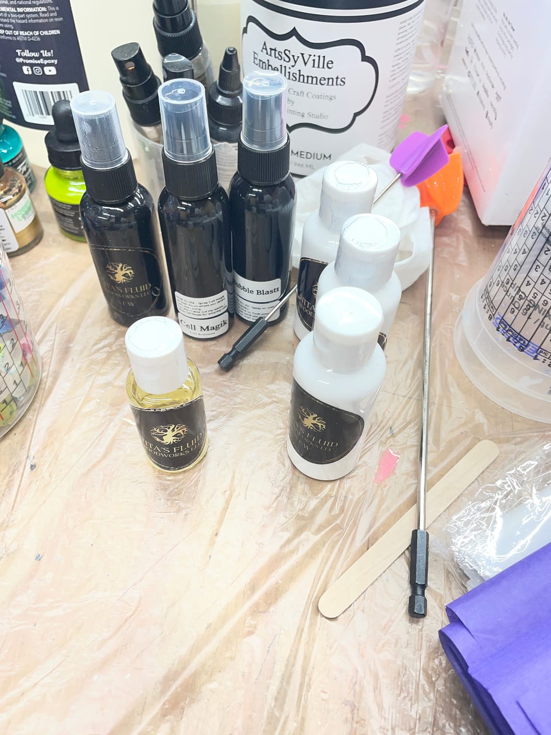 Customer photo review of Full Resin Art Kit