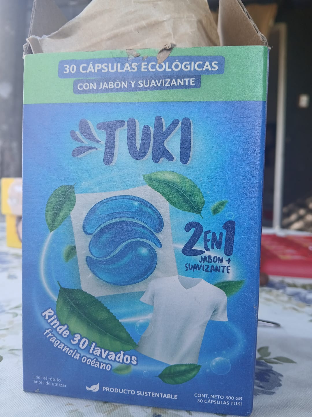 Customer photo review of Capsulas Tuki Ecológicas ♻️ 2en1 con Jabón y Suavizante