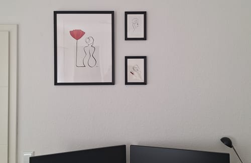 Customer photo review of "Die Mohnblume" - handgezeichnet