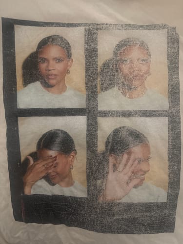 Customer photo review of Strike A Pose T-Shirt