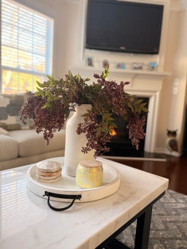 Customer photo review of Faux Dusty Plum Stem