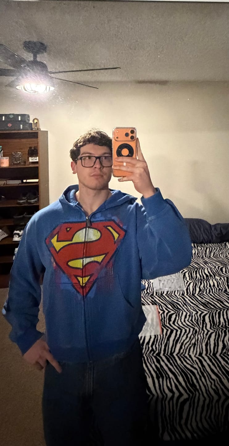 Customer photo review of 5011 - Superman Drip Zip-Ups