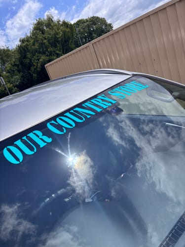 Customer photo review of Custom Text Banner (90cm)