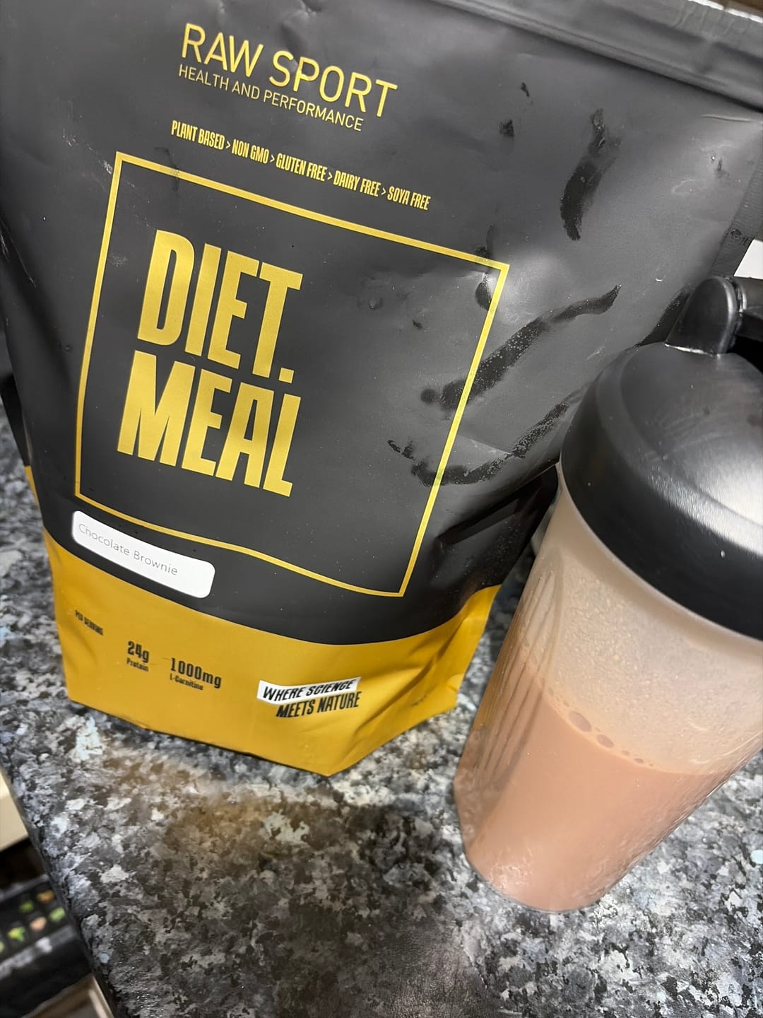 Customer photo review of Diet Meal Protein (1KG) Powder