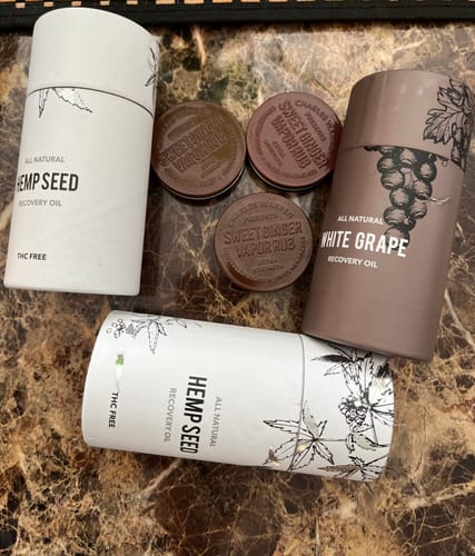 Customer photo review of Extra Strength Sweet Ginger Vapor Rub [Compact]