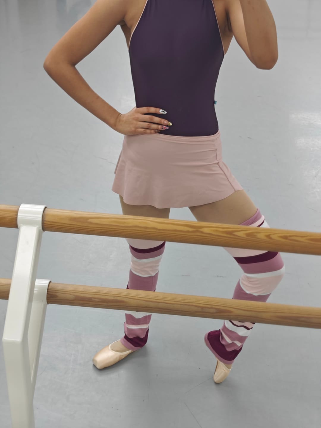 Customer photo review of Women's Kuta Halter Neck Leotard - Cherry Noir