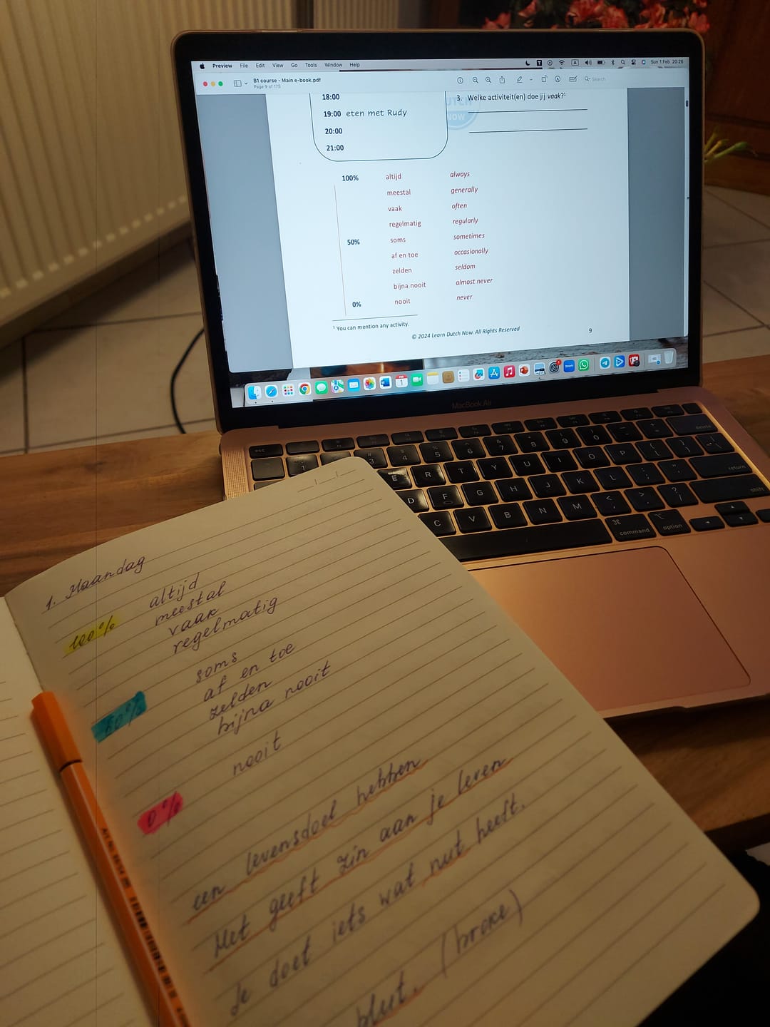 Customer photo review of B1 Course
