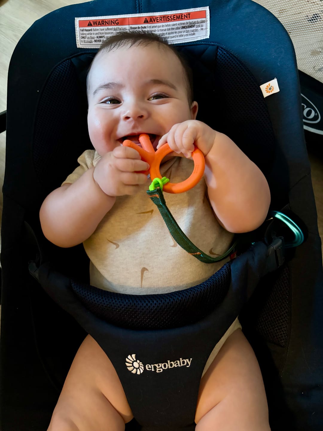 Customer photo review of Trail Tether: Hiking-Rated Pacifier Clip and Multi-Use Strap