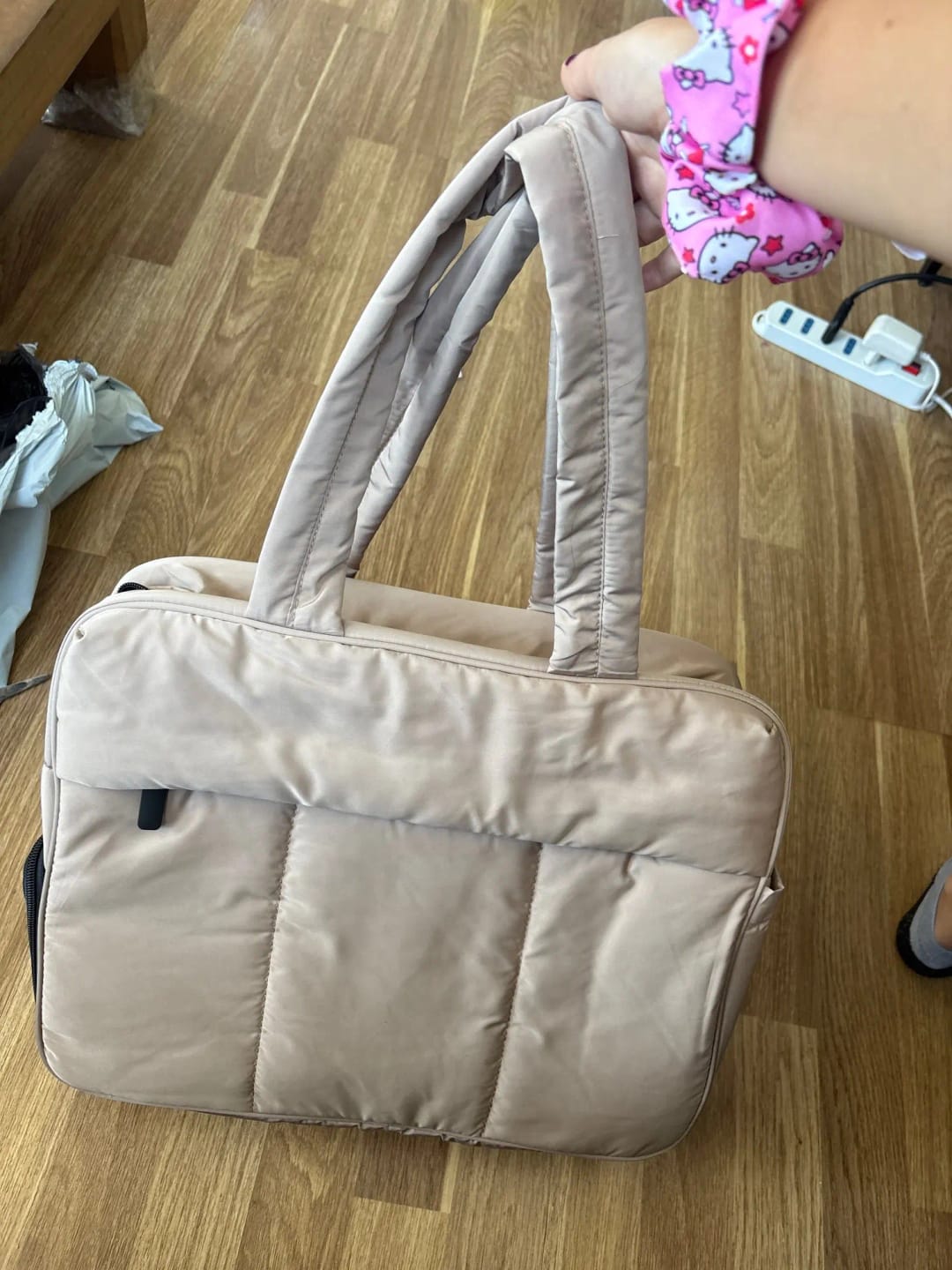 Customer photo review of Sac Week-End Matelassé Femme
