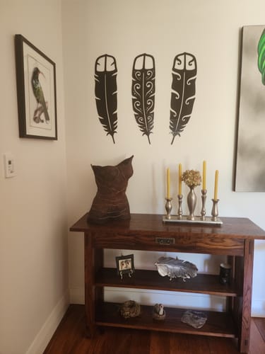 Customer photo review of Huia Feather Trio