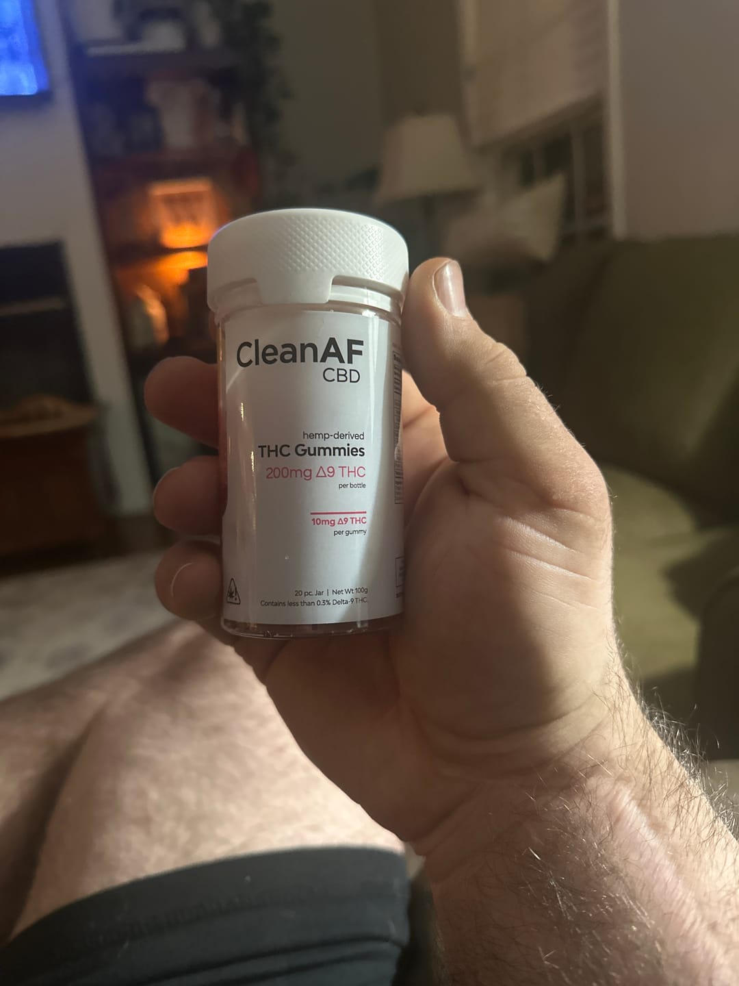 Customer photo review of Raspberry Lemonade THC Gummies