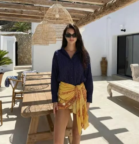 Customer photo review of Ocean Blue Lovers Eye Skirt