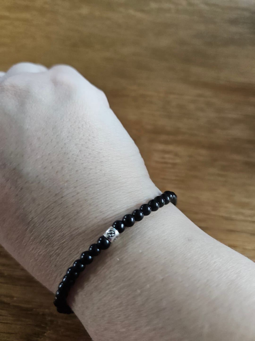 Customer photo review of Obsidian Armband - Perlen