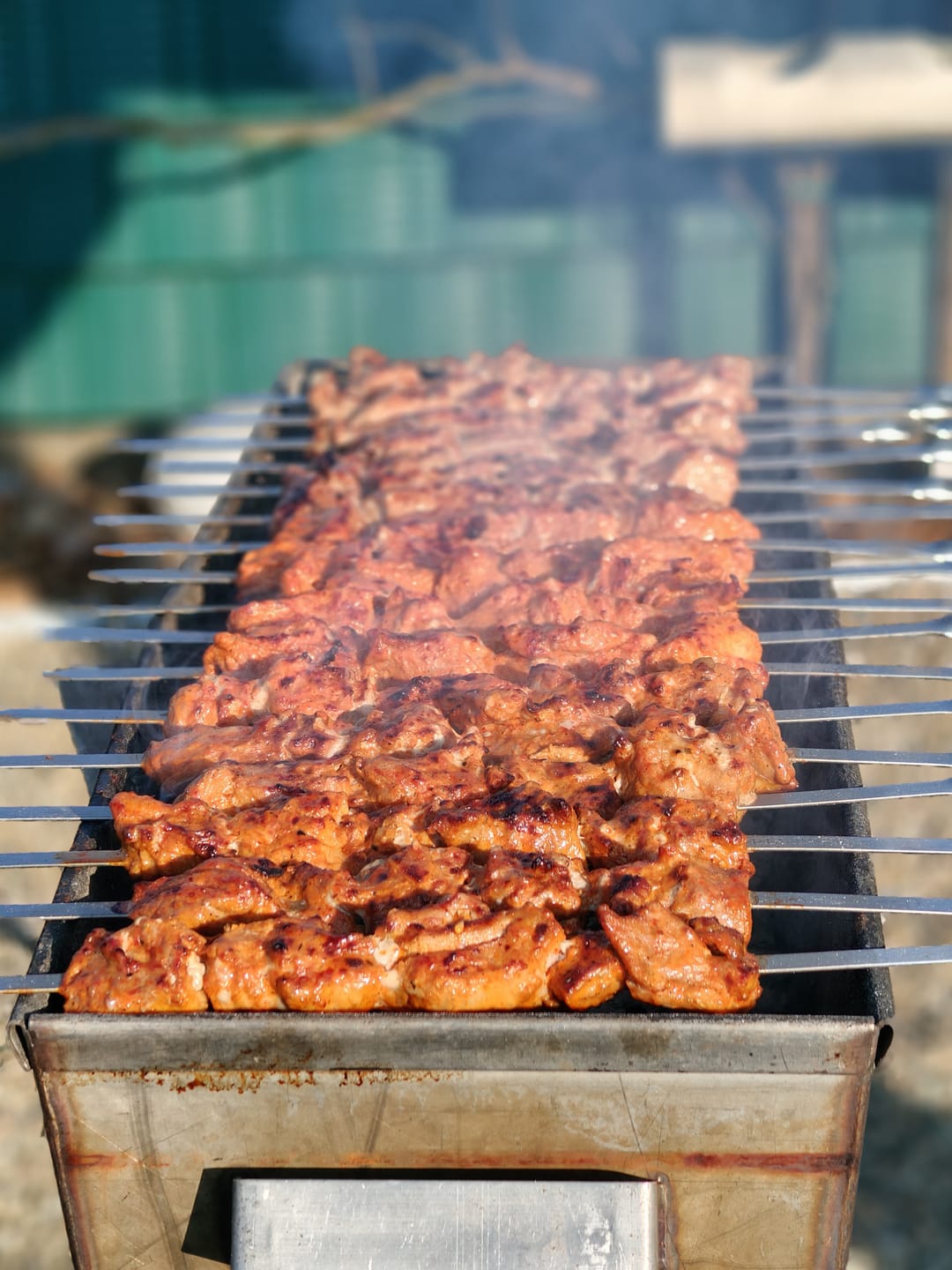 Customer photo review of Schweine-Schaschlik BBQ – süß-rauchige Marinade mit Honig | mySchaschlik