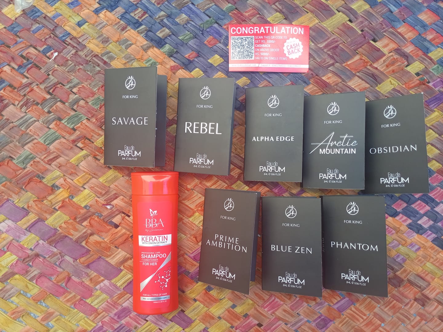 Customer photo review of Discovery Pack For Men - 2ml X 8 Perfumes EDP 35% Concentration