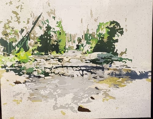 Customer photo review of Custom Landscape Paint By Numbers