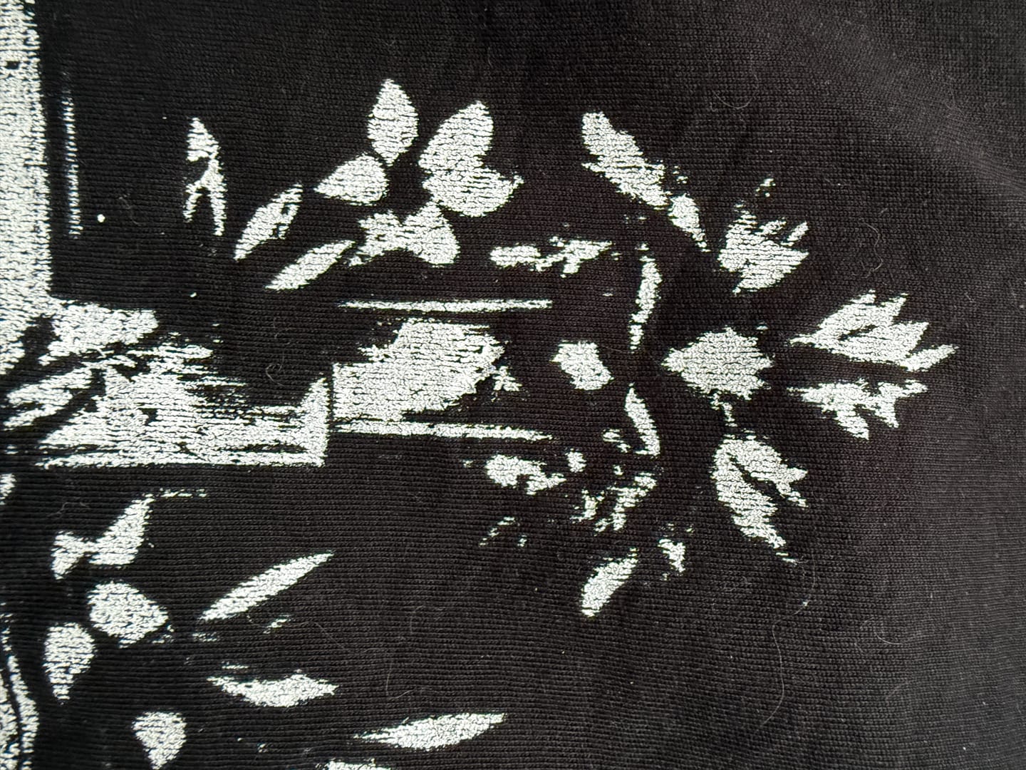Customer photo review of Matthew 11:28 Floral Cross Oversized T-Shirt
