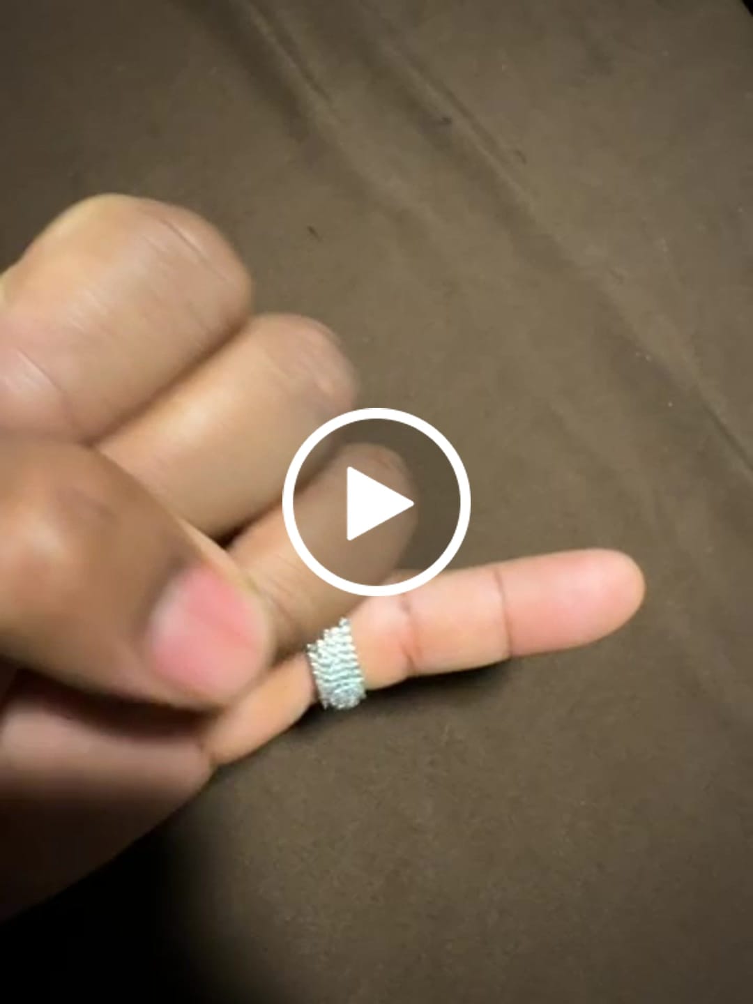Customer video review of Moissanite 5 Row Paved Ring - 925 Silver - D Colour - VVS1