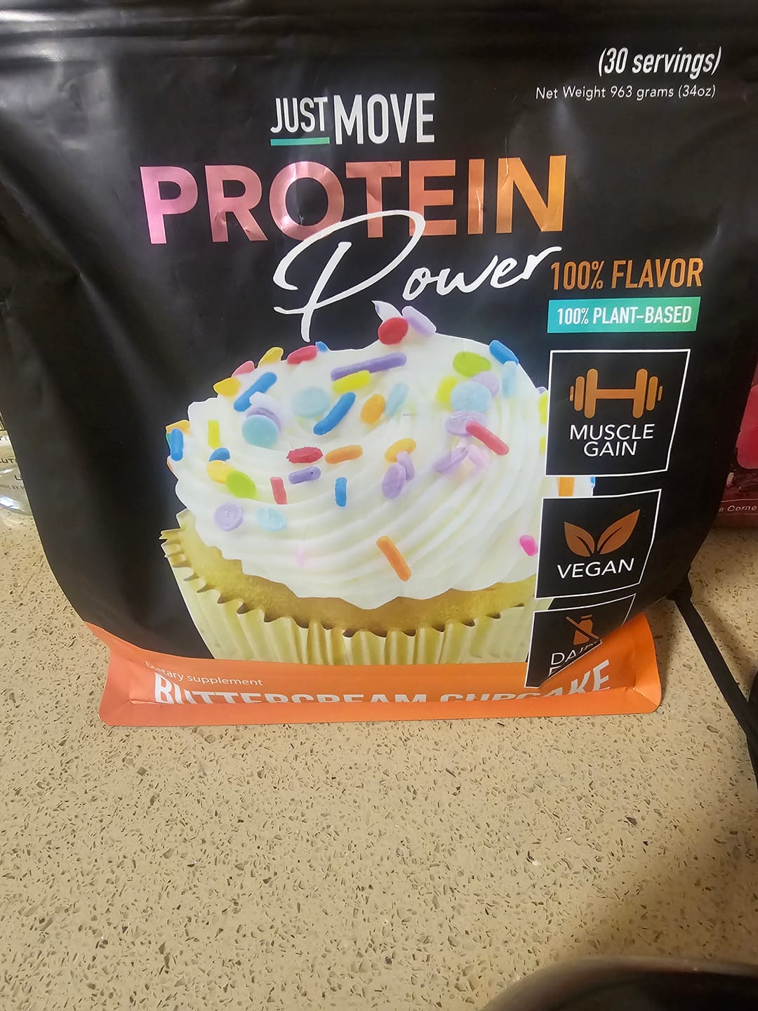 Customer photo review of Buttercream Cupcake Protein