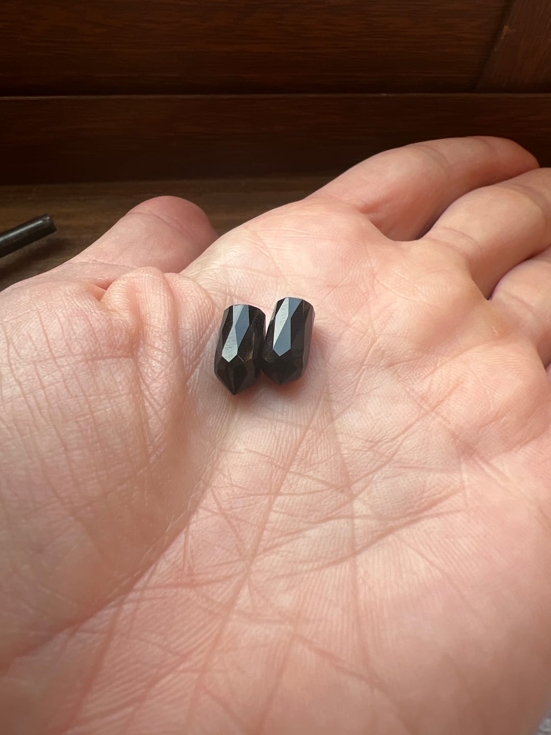 Customer photo review of Punta Facetada de Onix 12x6 mm